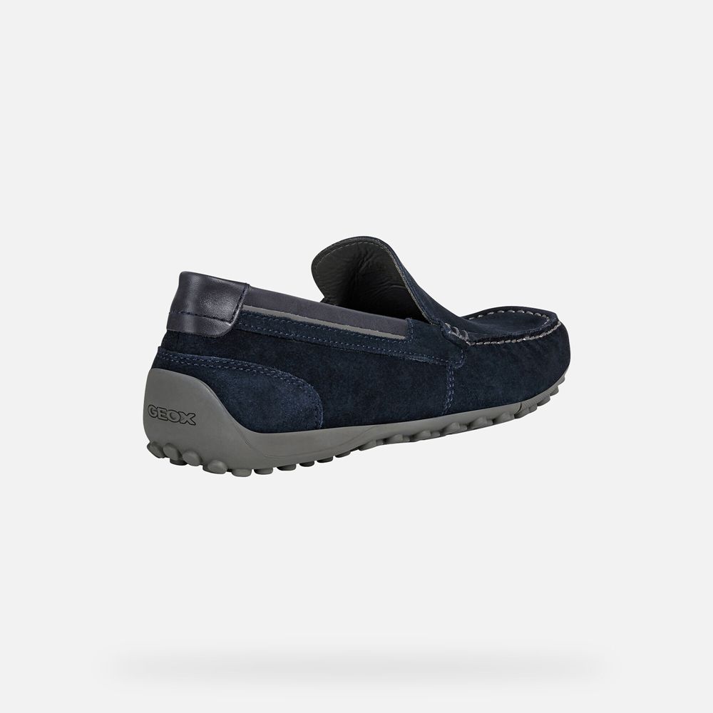 Mocassin Geox Snake - Bleu Marine - Homme 345180-UFQ